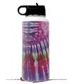 Skin Wrap Decal compatible with Hydro Flask Wide Mouth Bottle 32oz Tie Dye Red Stripes (BOTTLE NOT INCLUDED)