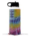 Skin Wrap Decal compatible with Hydro Flask Wide Mouth Bottle 32oz Tie Dye Red and Yellow Stripes (BOTTLE NOT INCLUDED)