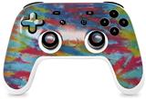 Skin Decal Wrap works with Original Google Stadia Controller Tie Dye Tiger 100 Skin Only CONTROLLER NOT INCLUDED