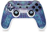 Skin Decal Wrap works with Original Google Stadia Controller Tie Dye Blue Shale Skin Only CONTROLLER NOT INCLUDED