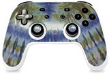 Skin Decal Wrap works with Original Google Stadia Controller Tie Dye Green Stripes Skin Only CONTROLLER NOT INCLUDED