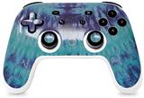 Skin Decal Wrap works with Original Google Stadia Controller Tie Dye Blue Stripes Skin Only CONTROLLER NOT INCLUDED