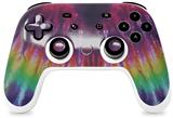 Skin Decal Wrap works with Original Google Stadia Controller Tie Dye Red and Purple Stripes Skin Only CONTROLLER NOT INCLUDED