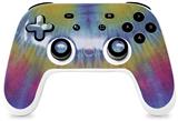 Skin Decal Wrap works with Original Google Stadia Controller Tie Dye Blue and Yellow Stripes Skin Only CONTROLLER NOT INCLUDED