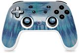 Skin Decal Wrap works with Original Google Stadia Controller Tie Dye All Blue Stripes Skin Only CONTROLLER NOT INCLUDED