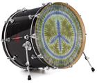 Vinyl Decal Skin Wrap for 20" Bass Kick Drum Head Tie Dye Peace Sign 102 - DRUM HEAD NOT INCLUDED