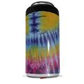 WraptorSkinz Skin Decal Wrap compatible with Yeti 16oz Tall Colster Can Cooler Insulator Tie Dye Red and Yellow Stripes (COOLER NOT INCLUDED)