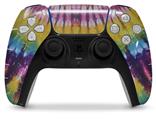 WraptorSkinz Skin Wrap compatible with the Sony PS5 DualSense Controller Tie Dye Purple Gears (CONTROLLER NOT INCLUDED)
