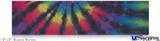 12x3 Bumper Sticker (Permanent) - Tie Dye Swirl 105