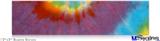 12x3 Bumper Sticker (Permanent) - Tie Dye Swirl 108