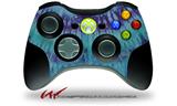 XBOX 360 Wireless Controller Decal Style Skin - Tie Dye Blue Stripes (CONTROLLER NOT INCLUDED)