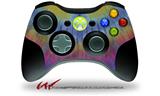 XBOX 360 Wireless Controller Decal Style Skin - Tie Dye Blue and Yellow Stripes (CONTROLLER NOT INCLUDED)