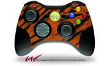 XBOX 360 Wireless Controller Decal Style Skin - Tie Dye Bengal Side Stripes (CONTROLLER NOT INCLUDED)