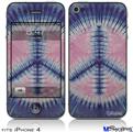 iPhone 4 Decal Style Vinyl Skin - Tie Dye Peace Sign 101 (DOES NOT fit newer iPhone 4S)