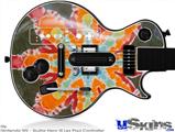 Guitar Hero III Wii Les Paul Skin - Tie Dye Star 103