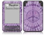 Tie Dye Peace Sign 112 - Decal Style Skin fits Amazon Kindle 3 Keyboard (with 6 inch display)