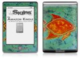 Tie Dye Fish 100 - Decal Style Skin (fits 4th Gen Kindle with 6inch display and no keyboard)