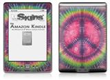 Tie Dye Peace Sign 103 - Decal Style Skin (fits 4th Gen Kindle with 6inch display and no keyboard)