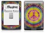 Tie Dye Peace Sign 109 - Decal Style Skin (fits 4th Gen Kindle with 6inch display and no keyboard)