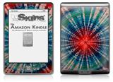 Tie Dye Bulls Eye 100 - Decal Style Skin (fits 4th Gen Kindle with 6inch display and no keyboard)