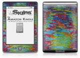 Tie Dye Tiger 100 - Decal Style Skin (fits 4th Gen Kindle with 6inch display and no keyboard)