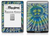 Tie Dye Peace Sign Swirl - Decal Style Skin (fits 4th Gen Kindle with 6inch display and no keyboard)