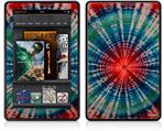 Amazon Kindle Fire (Original) Decal Style Skin - Tie Dye Bulls Eye 100