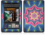 Amazon Kindle Fire (Original) Decal Style Skin - Tie Dye Star 101