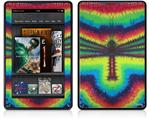 Amazon Kindle Fire (Original) Decal Style Skin - Tie Dye Dragonfly