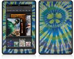 Amazon Kindle Fire (Original) Decal Style Skin - Tie Dye Peace Sign Swirl