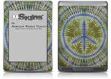 Tie Dye Peace Sign 102 - Decal Style Skin (fits Amazon Kindle Touch Skin)