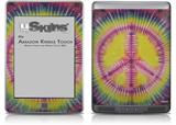 Tie Dye Peace Sign 104 - Decal Style Skin (fits Amazon Kindle Touch Skin)
