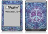 Tie Dye Peace Sign 106 - Decal Style Skin (fits Amazon Kindle Touch Skin)