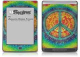 Tie Dye Peace Sign 111 - Decal Style Skin (fits Amazon Kindle Touch Skin)