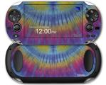 Tie Dye Blue and Yellow Stripes - Decal Style Skin fits Sony PS Vita