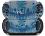 Tie Dye All Blue Stripes - Decal Style Skin fits Sony PS Vita