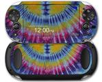 Tie Dye Red and Yellow Stripes - Decal Style Skin fits Sony PS Vita