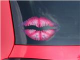 Lips Decal 9x5.5 Tie Dye Peace Sign 110