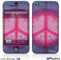 iPhone 4S Decal Style Vinyl Skin - Tie Dye Peace Sign 110