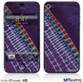 iPhone 4S Decal Style Vinyl Skin - Tie Dye Alls Purple