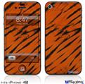 iPhone 4S Decal Style Vinyl Skin - Tie Dye Bengal Belly Stripes