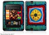 Tie Dye Circles and Squares 101 Decal Style Skin fits 2012 Amazon Kindle Fire HD 7 inch