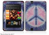 Tie Dye Peace Sign 101 Decal Style Skin fits 2012 Amazon Kindle Fire HD 7 inch