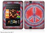 Tie Dye Peace Sign 105 Decal Style Skin fits 2012 Amazon Kindle Fire HD 7 inch