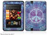 Tie Dye Peace Sign 106 Decal Style Skin fits 2012 Amazon Kindle Fire HD 7 inch