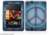 Tie Dye Peace Sign 107 Decal Style Skin fits 2012 Amazon Kindle Fire HD 7 inch