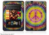 Tie Dye Peace Sign 109 Decal Style Skin fits 2012 Amazon Kindle Fire HD 7 inch