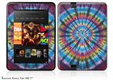 Tie Dye Swirl 101 Decal Style Skin fits 2012 Amazon Kindle Fire HD 7 inch