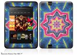 Tie Dye Star 101 Decal Style Skin fits 2012 Amazon Kindle Fire HD 7 inch