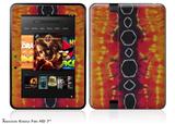 Tie Dye Spine 100 Decal Style Skin fits 2012 Amazon Kindle Fire HD 7 inch